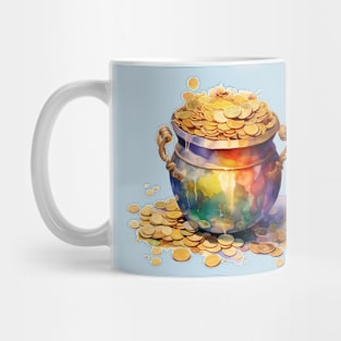 Pot o' Gold in watercolor Mug